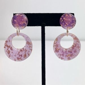 Ur pls gold flake resin hoops